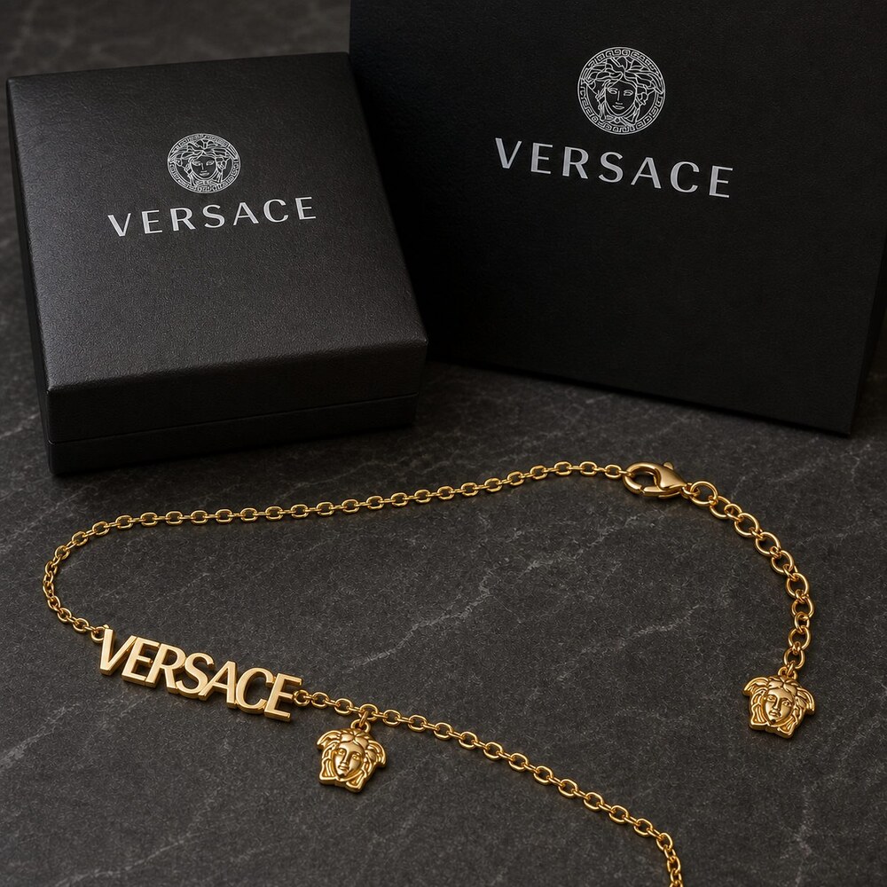 Versace Bold Statement Necklace Style 4 | New with Box - Picture 5 of 9